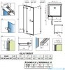 Radaway Arta Kdj II kabina 100x80cm lewa szkło przejrzyste 386455-03-01L+1386042-03-01L+386020-03-01